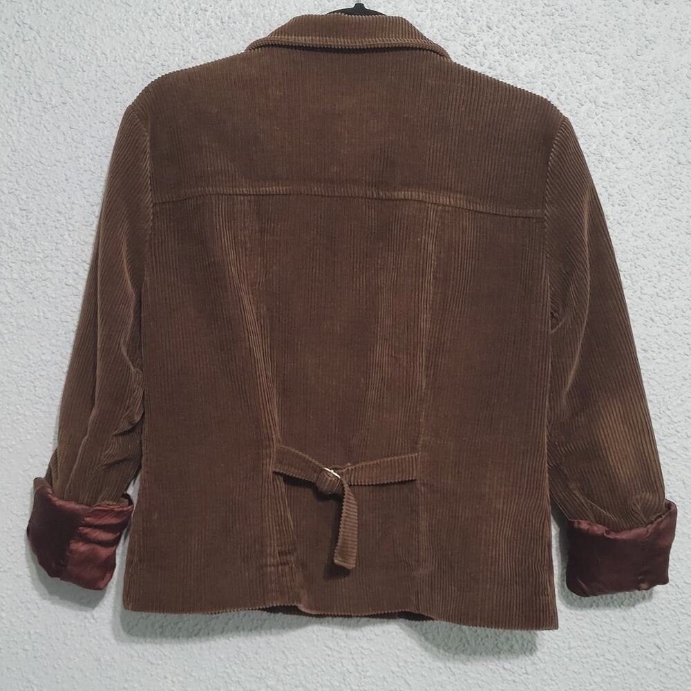 Vintage American Eagle Womens Corduroy Button Up Jacket Size M Edwardian Chore - Picture 2 of 7